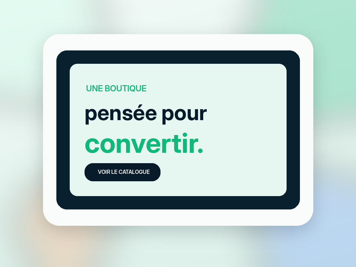 Interface commerciale GRN-SHOP